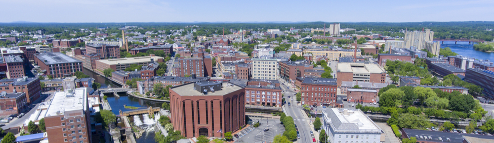 Lowell Massachusetts skyline