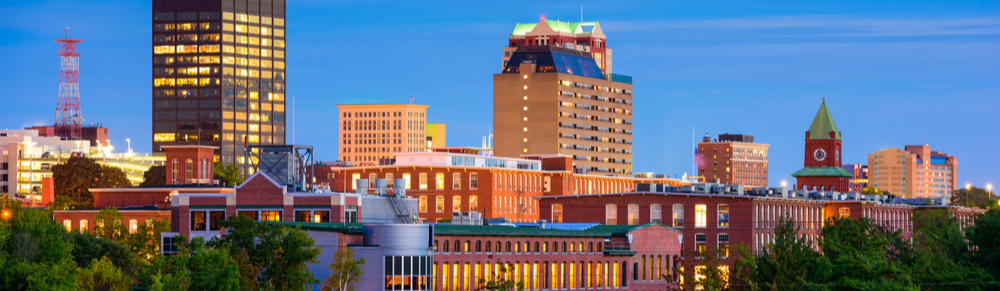 city buildings in Manchester New Hampshire